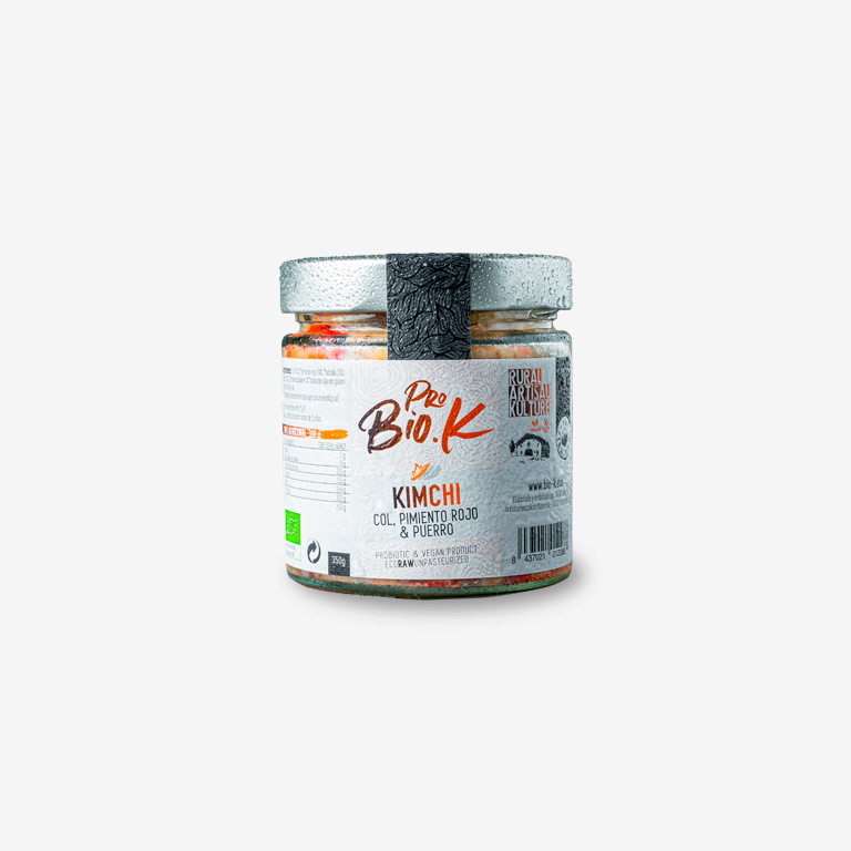 Kimchi Col, Pebrot Vermell i Porro 350 Gr ECO