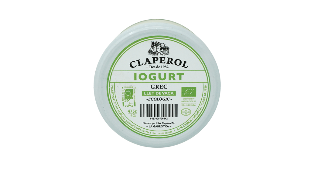 Iogurt Grec De Vaca 475 Gr Claperol ECO
